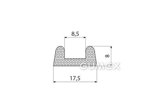 MIKROPORÖSE GUMMIPROFILE U-FORM